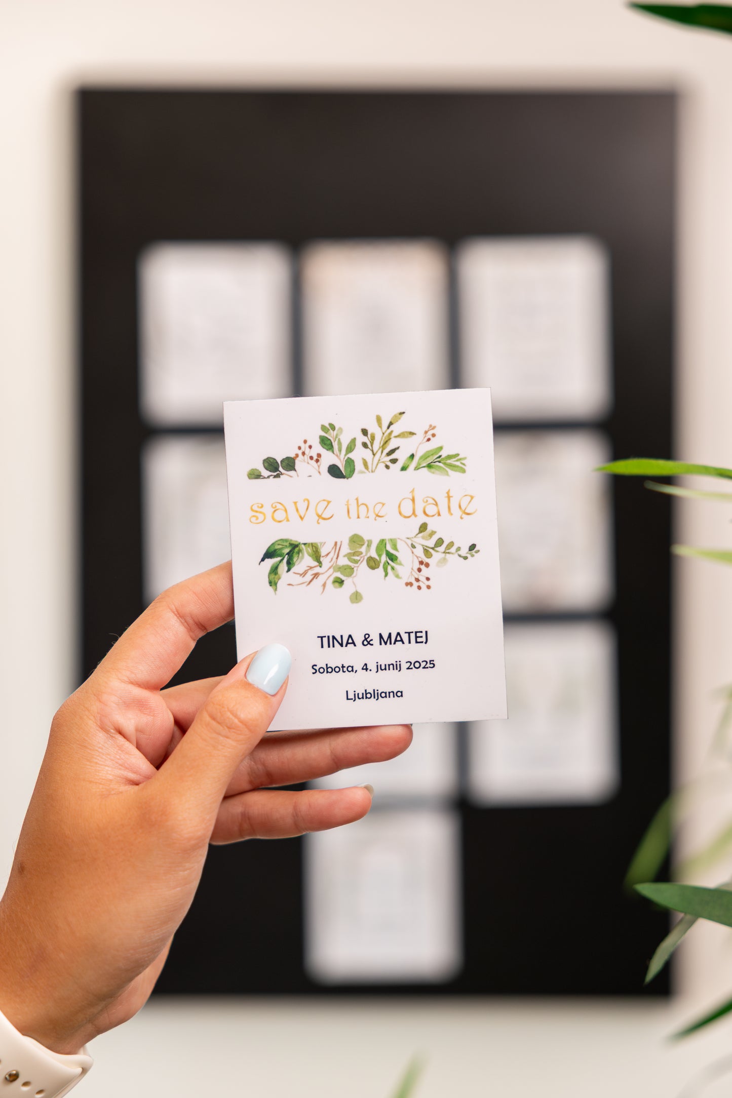 Magnet simple "Save the Date"