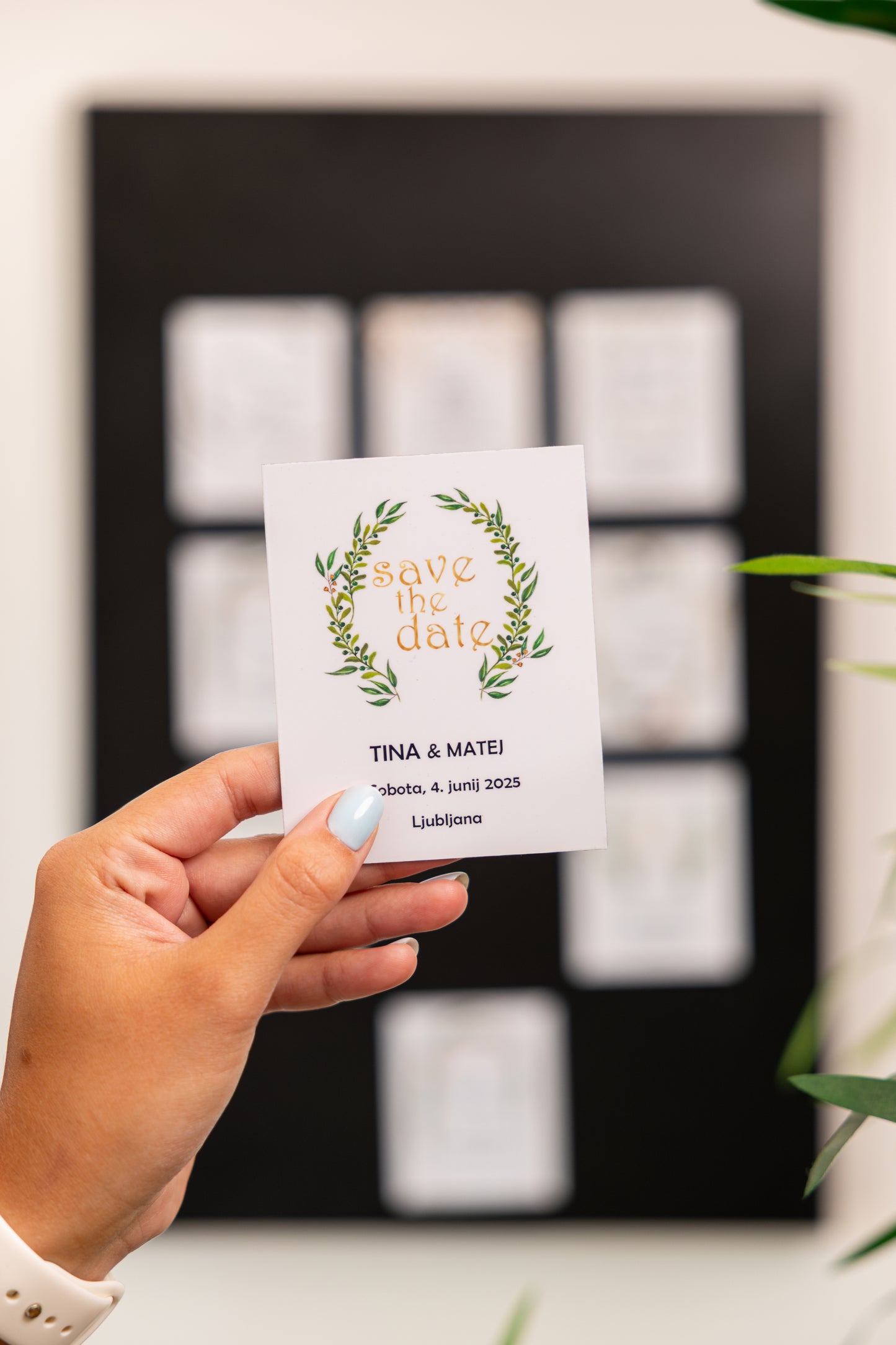Magnet simple "Save the Date"