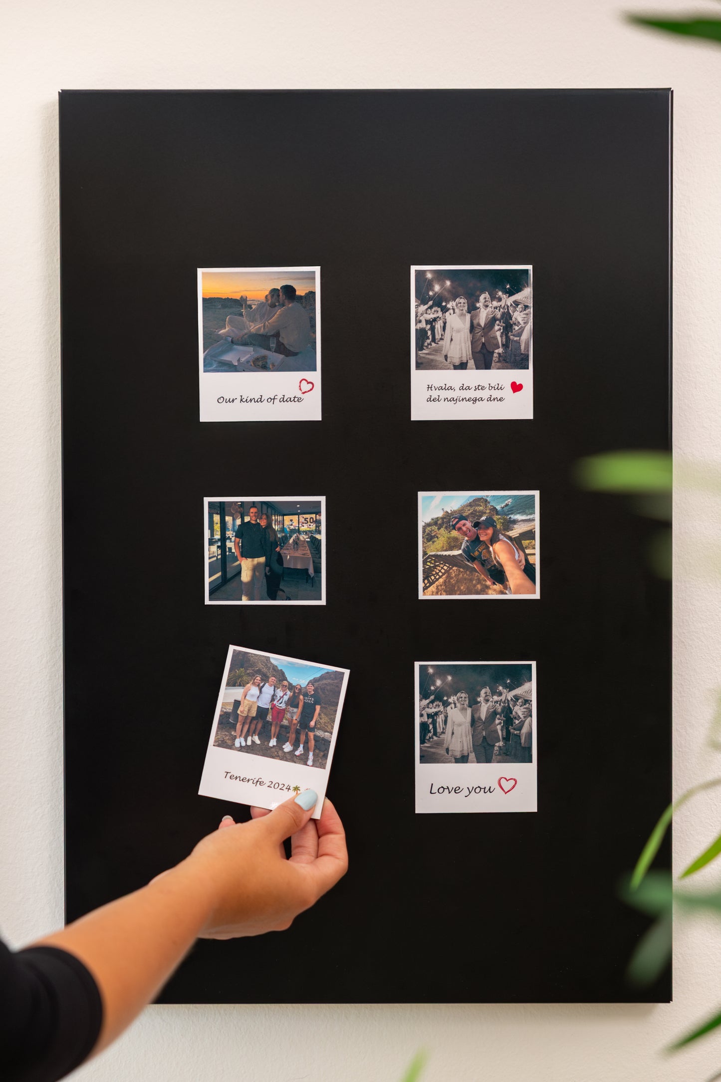 personaliziran magnet z napisom