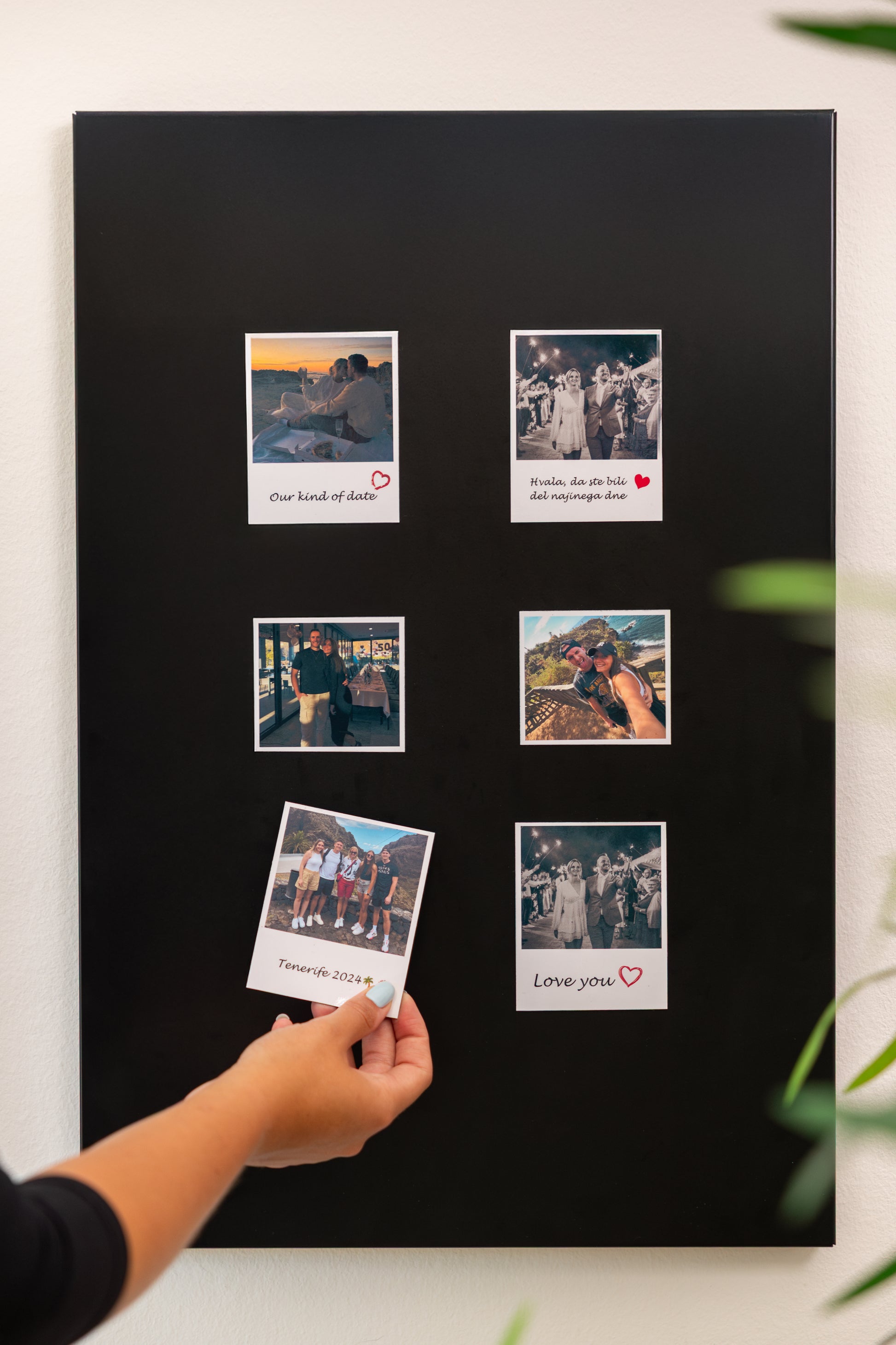 personaliziran magnet z napisom